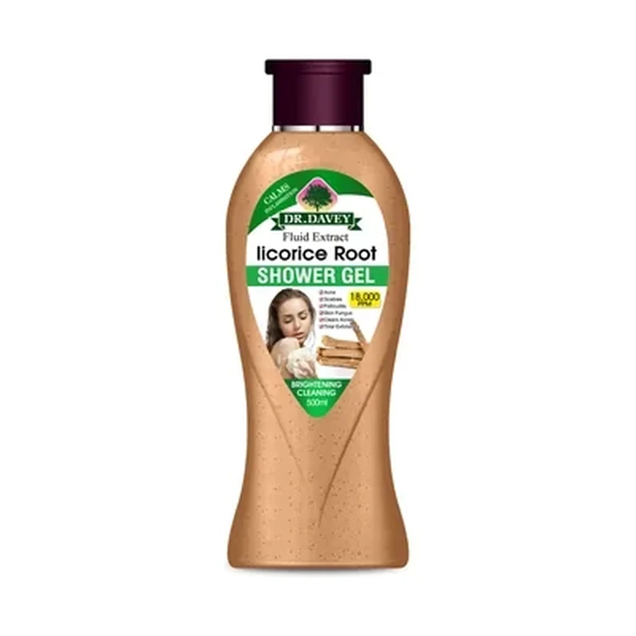 DR.DAVEY Licorice Root Shower Gel 500 ml OEM/ODM Dv-6507 product image for OEM/ODM private label shower gel manufacturing