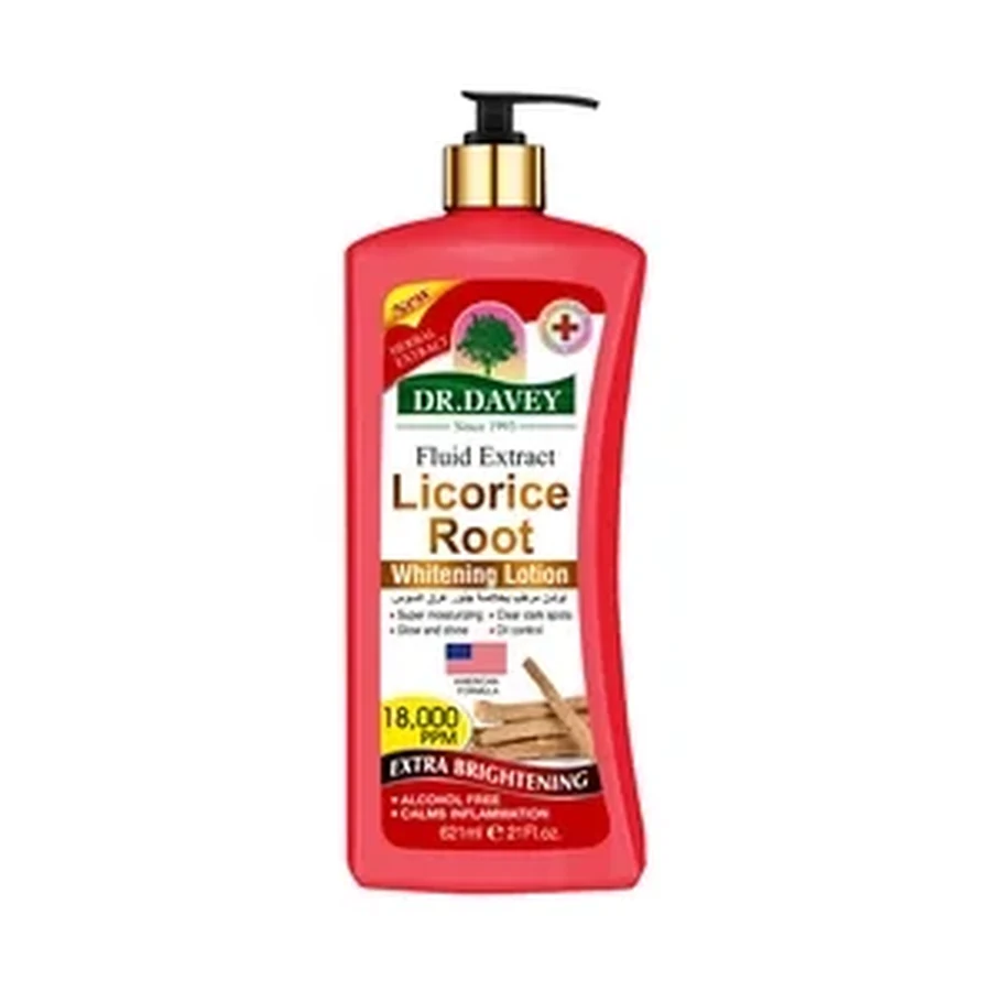 DR.DAVEY Licorice Rootwhitening Body Lotion 621 ml OEM/ODM Dv-6501 product image for OEM/ODM private label body lotion manufacturing