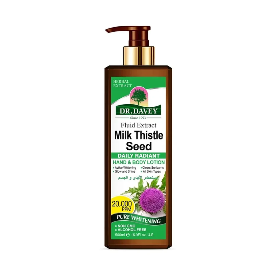 DR.DAVEY Milk Thistle Seed Body Lotion 500 ml OEM/ODM Dv-6551 product image for OEM/ODM private label body lotion manufacturing
