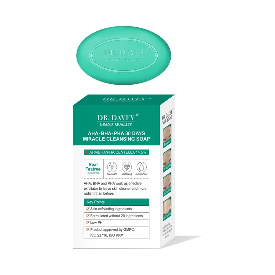 DR.DAVEY Miracle Cleansing Soap 100 g OEM/ODM Dv-6157 product image for OEM/ODM private label soap manufacturing