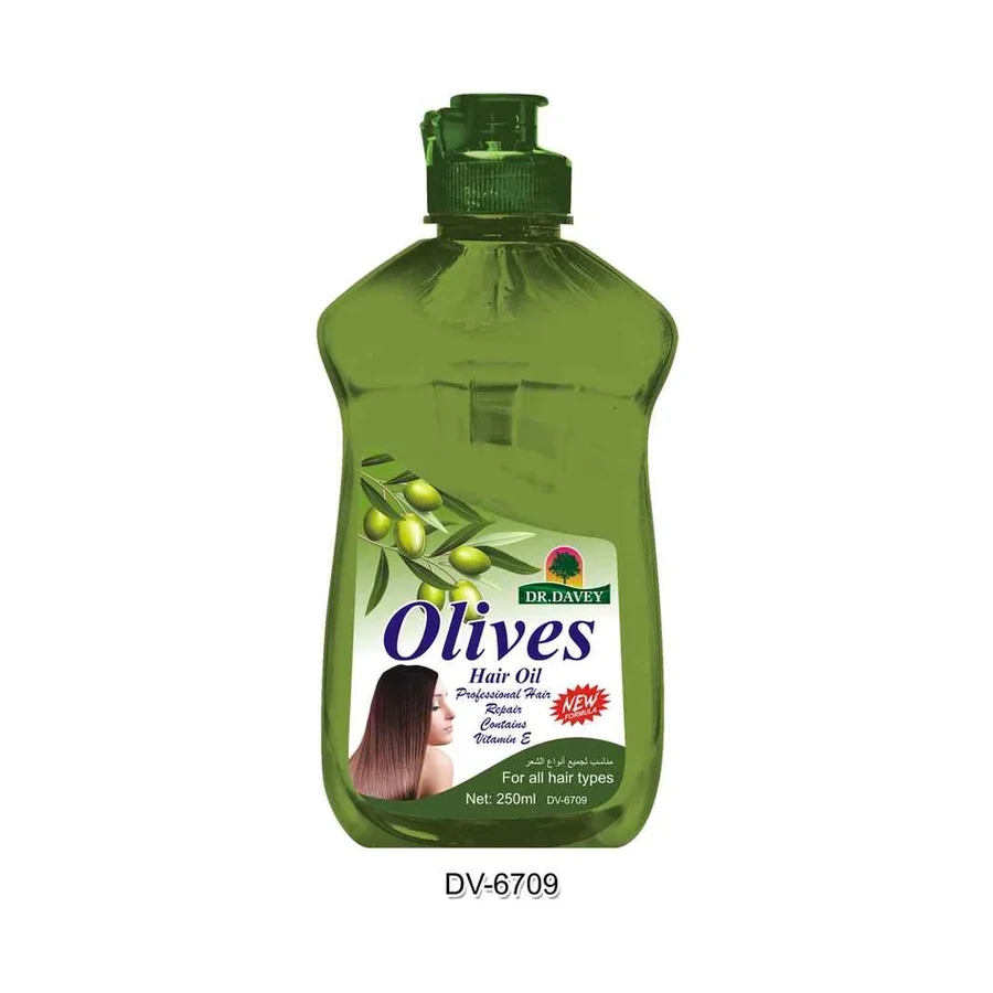 DR.DAVEY Olives Hair Oil model DV-6709 product image for OEM/ODM private label hair care manufacturing