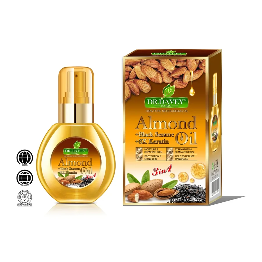DR.DAVEY Organic Moroccan Argan Oil for Skin 110ml white background product image for OEM/ODM private label personal care manufacturing
