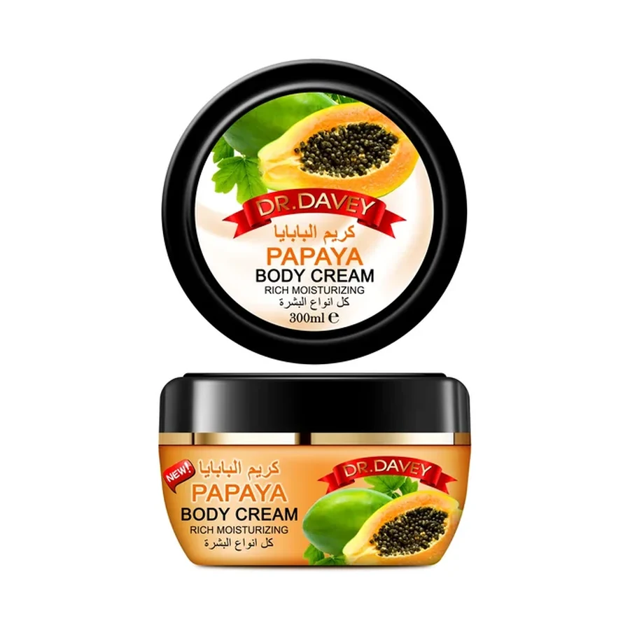 DR.DAVEY PAPAYA Body Cream 300 g OEM/ODM Dv-6385 product image for OEM/ODM private label body cream manufacturing