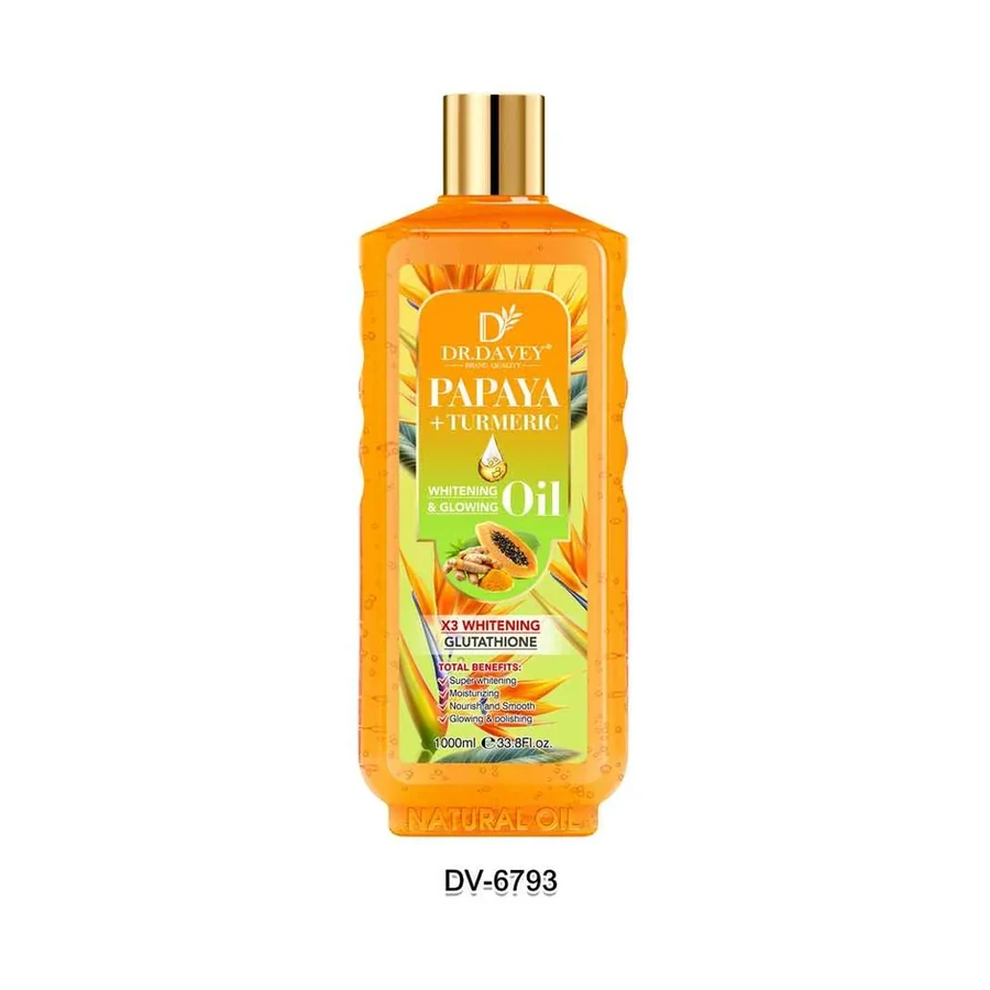 DR.DAVEY PAPAYA Body Oil model DV-6793 product image for OEM/ODM private label body oil manufacturing