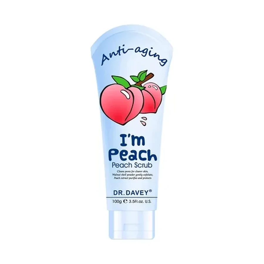 DR.DAVEY Peach Scrub Personal Care Product 100 g OEM/ODM Dv-6309 product image for OEM/ODM private label personal care product manufacturing