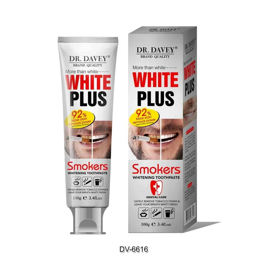 DR.DAVEY Smokers Brightening Toothpaste model DV-6616 product image for OEM/ODM private label personal care manufacturing