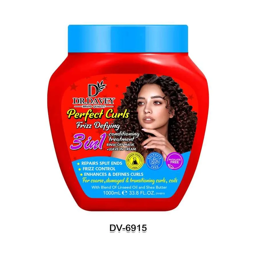 DR.DAVEY 3in1 Frizz Defying Conditioning Leave In Treatment model DV-6915 product image for OEM/ODM private label personal care manufacturing
