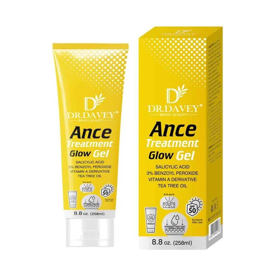 DR.DAVEY Clarifying Care Treatment Glow Gel model DV-6728 product image for OEM/ODM private label personal care manufacturing