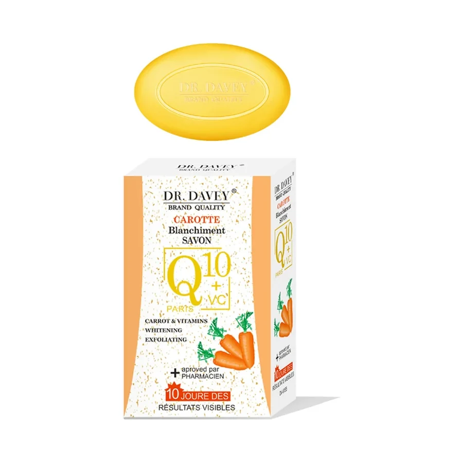 DR.DAVEY Q10+ Q10+carrot Soap 100 g OEM/ODM Dv-6155 product image for OEM/ODM private label soap manufacturing