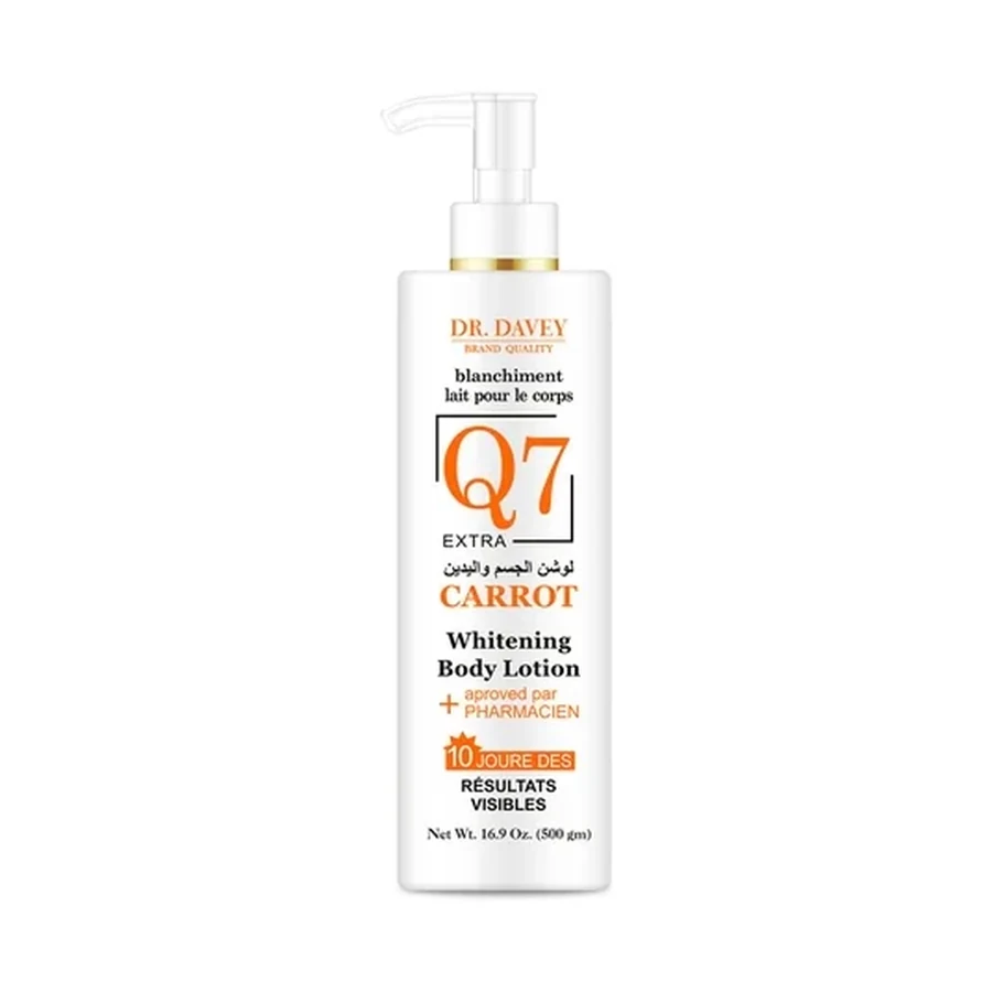 DR.DAVEY Q7 Q Carrot Body Lotion 500 ml OEM/ODM Dv-6133 product image for OEM/ODM private label body lotion manufacturing