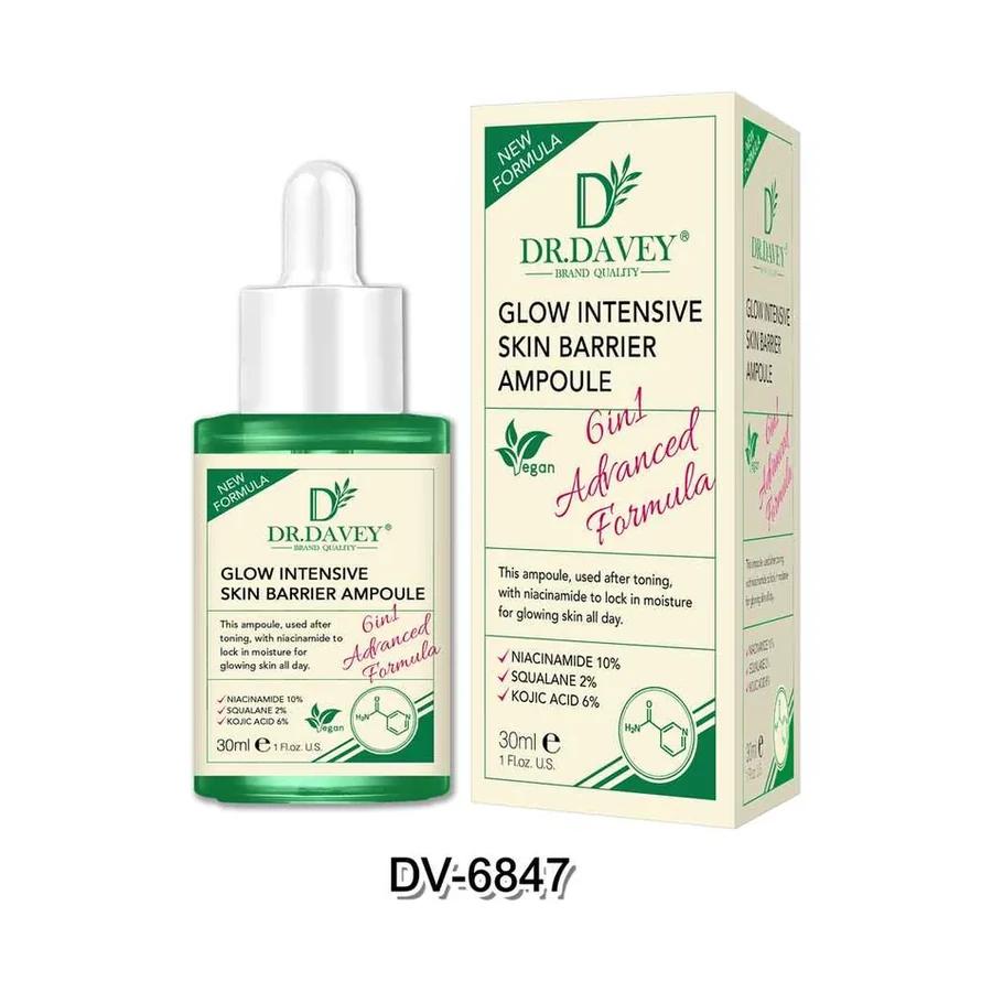 DR.DAVEY Intensive Skin Glow Face Serum model DV-6847 product image for OEM/ODM private label skincare serum manufacturing