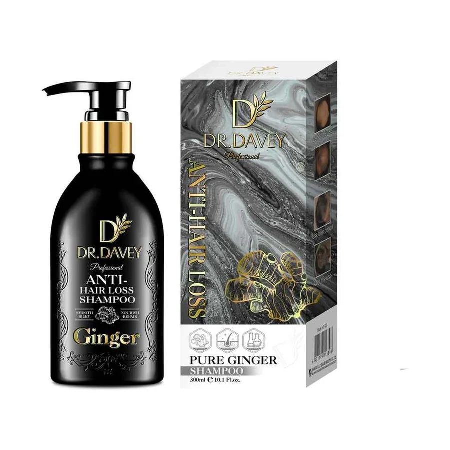 DR.DAVEY Shampoo Scalp Care Ginger Shampoo model DV-6336 product image for OEM/ODM private label shampoo manufacturing