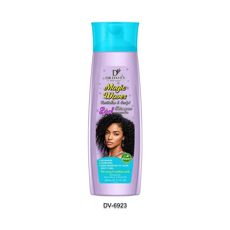DR.DAVEY Magic Waves Revitalize And Sculpf 2in1 Hair Shampoo model DV-6923 product image for OEM/ODM private label shampoo manufacturing
