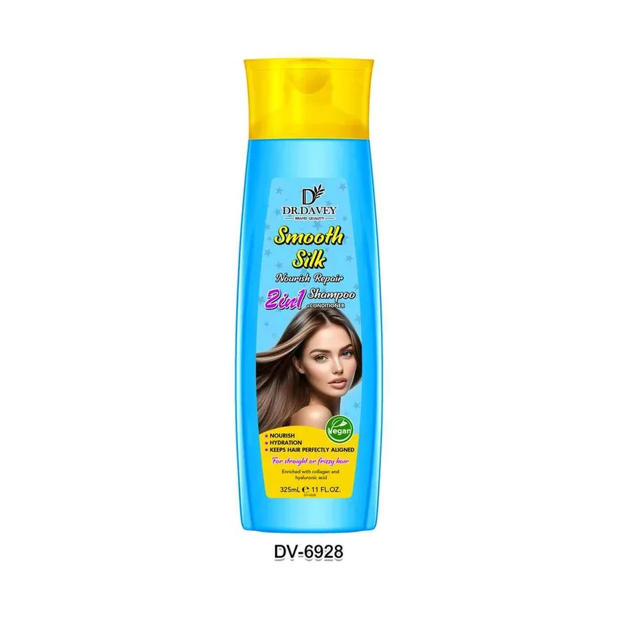 DR.DAVEY Smooth Silk Nourish Repair 2in1 Hair Shampoo model DV-6928 product image for OEM/ODM private label shampoo manufacturing