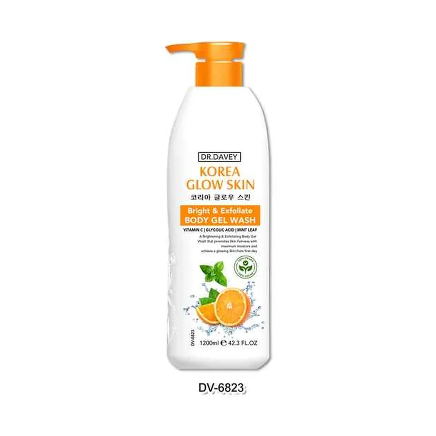 DR.DAVEY VC Bright And Exfoliate model DV-6823 product image for OEM/ODM private label shower gel manufacturing