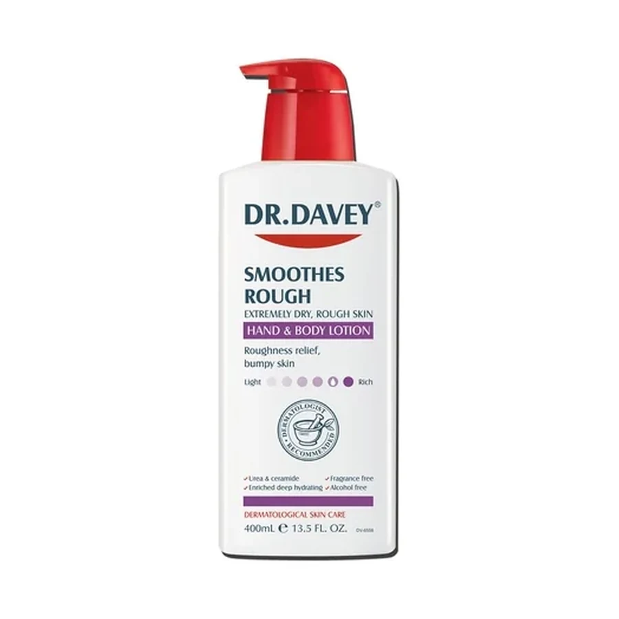 DR.DAVEY Smoothes Rough Body Lotion 400 ml OEM/ODM Dv-6558 product image for OEM/ODM private label body lotion manufacturing