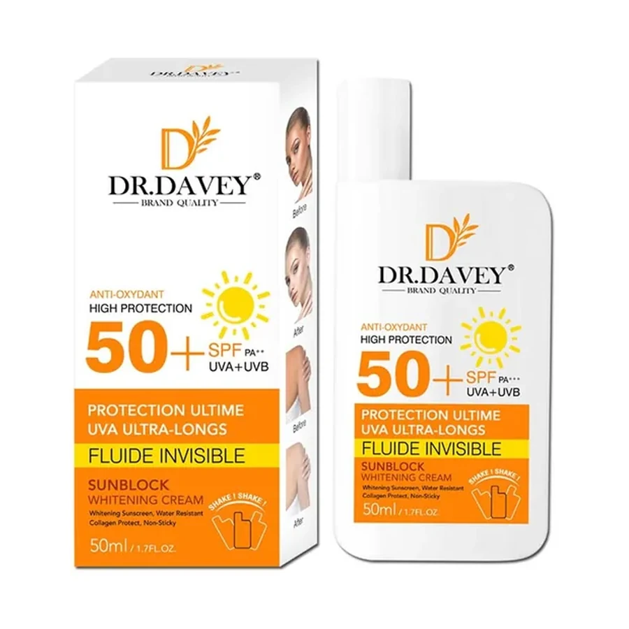 DR.DAVEY SPF Sunscreen Cream Personal Care Product 50 ml OEM/ODM Dv-6568 product image for OEM/ODM private label personal care product manufacturing