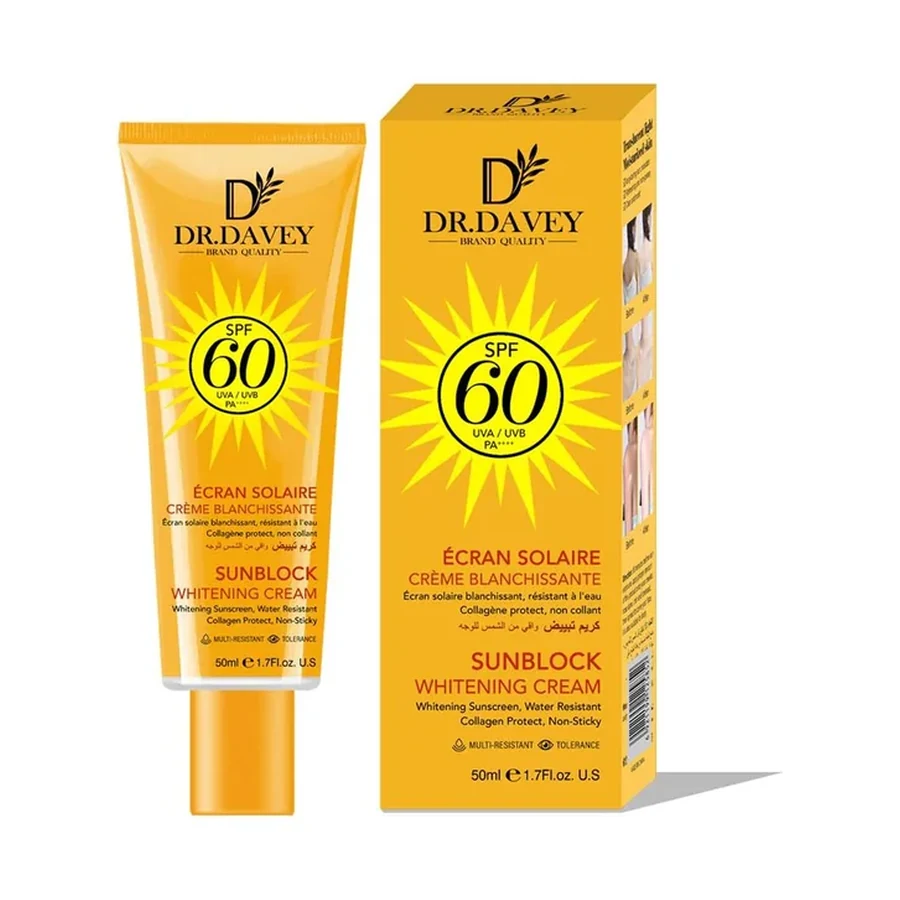 DR.DAVEY Sunblock Brightening Cream Personal Care Product 50 g OEM/ODM Dv-6564 product image for OEM/ODM private label personal care product manufacturing