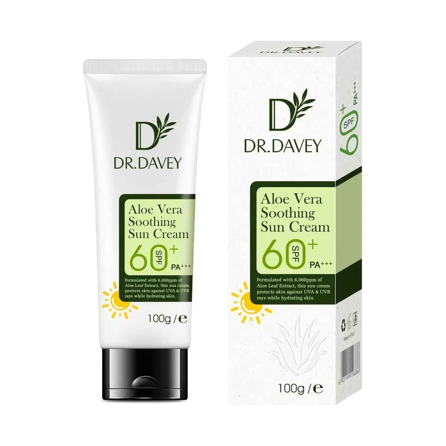 DR.DAVEY SPF60 Aloe Sunscreen SPF60 model DV-6330 product image for OEM/ODM private label sunscreen manufacturing