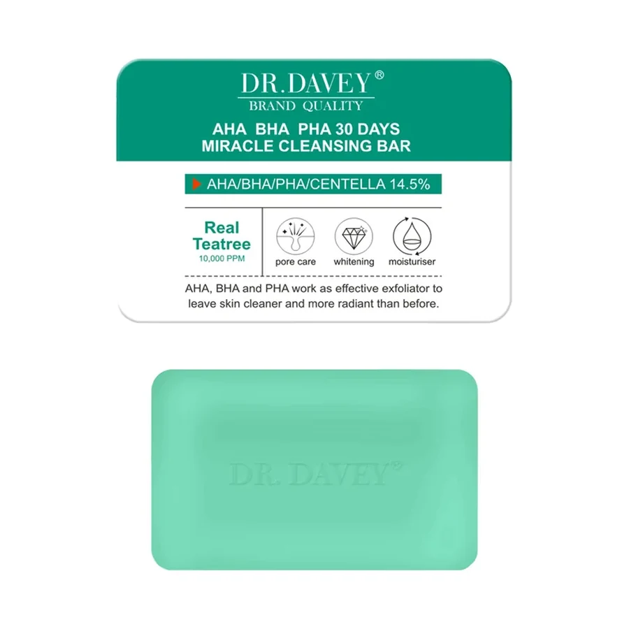 DR.DAVEY Tea Tree Blemish Care God Soap 100 g OEM/ODM Dv-6146 product image for OEM/ODM private label soap manufacturing