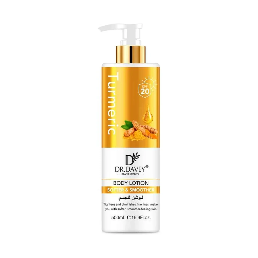 DR.DAVEY TURMERIC Body Lotion model DV-6712 product image for OEM/ODM private label body lotion manufacturing