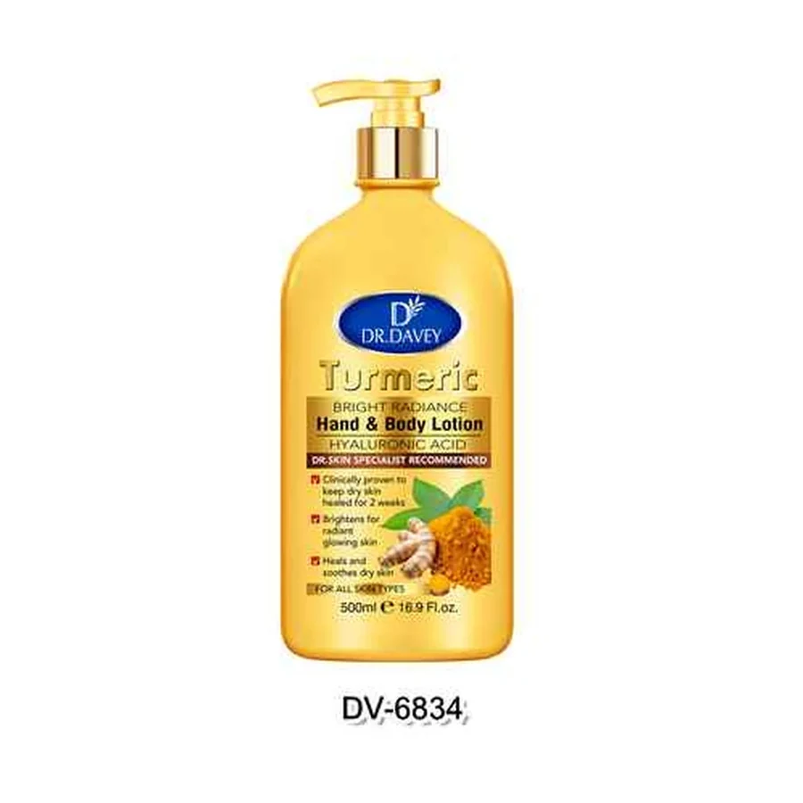 DR.DAVEY Turmeric Body Lotion Body Lotion model DV-6834 product image for OEM/ODM private label body lotion manufacturing