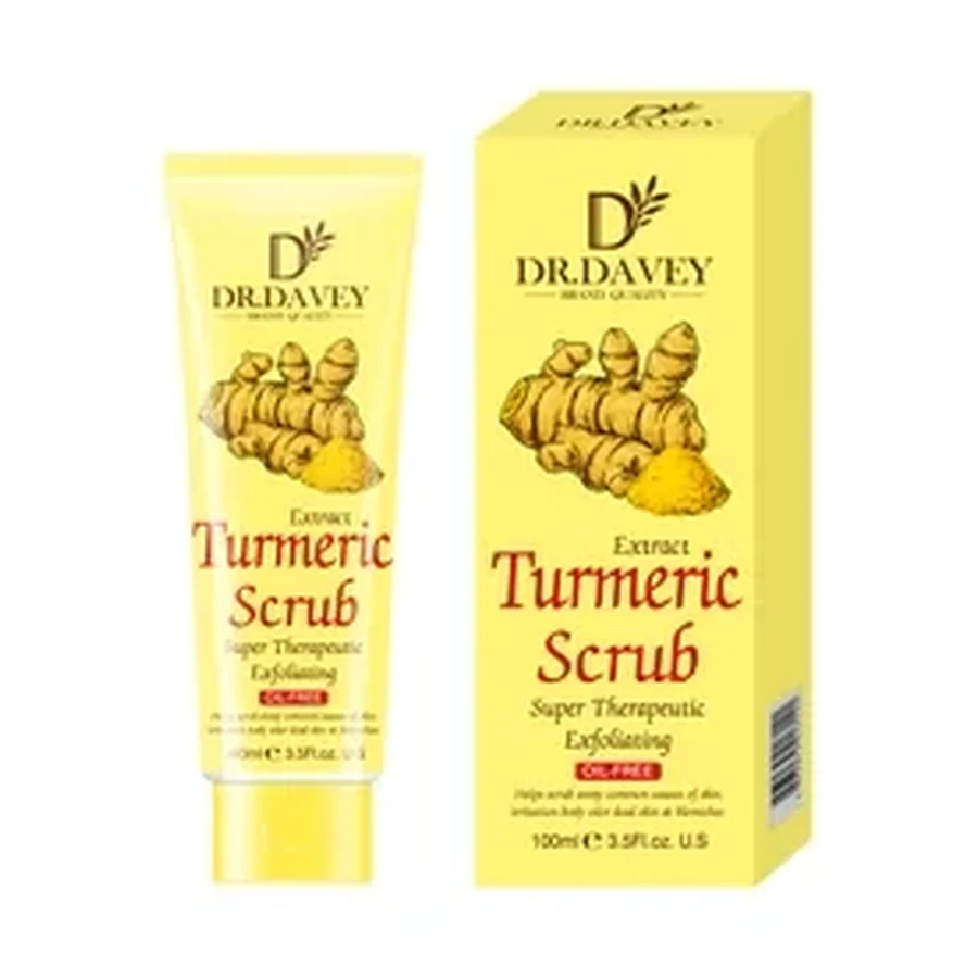 DR.DAVEY Turmeric Scrub Personal Care Product 120 g OEM/ODM Dv-6529 product image for OEM/ODM private label personal care product manufacturing