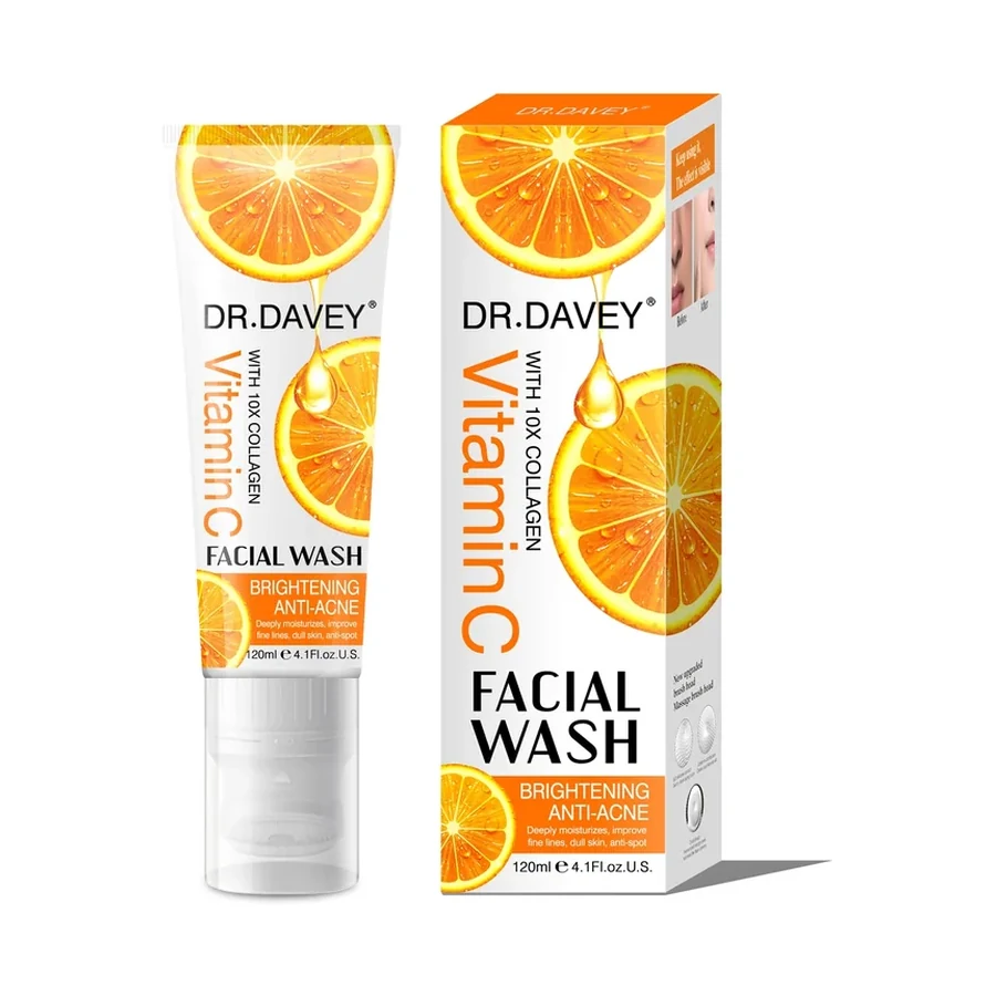 DR.DAVEY VC Facial Wash Personal Care Product 120 ml OEM/ODM Dv-6291 product image for OEM/ODM private label personal care product manufacturing