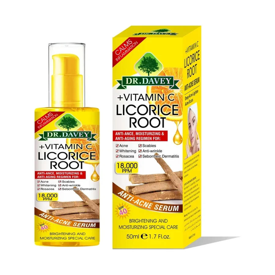 DR.DAVEY Vc+ VC + Licorice Serum 50 ml OEM/ODM Dv-6468 product image for OEM/ODM private label skincare manufacturing
