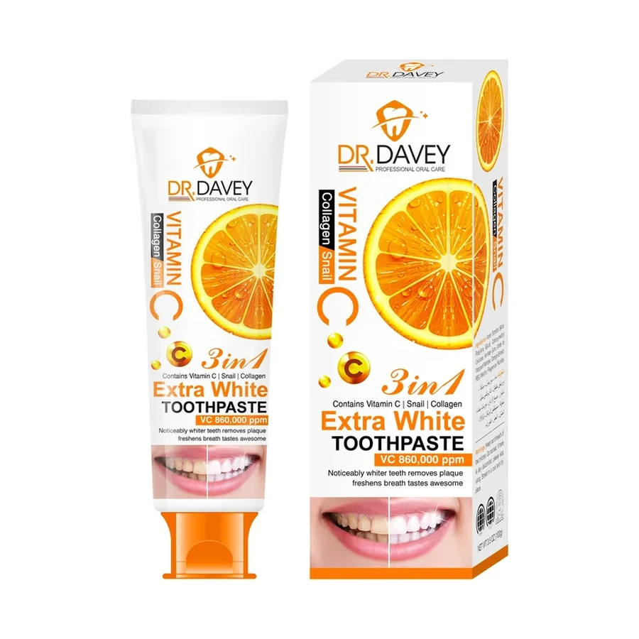 DR.DAVEY Vc Vc Toothpaste 100 g OEM/ODM Dv-6382 product image for OEM/ODM private label toothpaste manufacturing