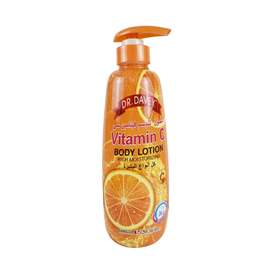 DR.DAVEY VC Vitamin C Body Lotion 600 ml OEM/ODM Dv-6394 product image for OEM/ODM private label body lotion manufacturing