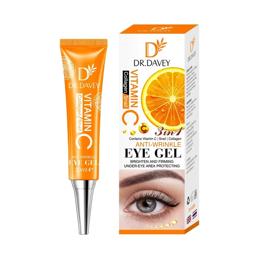 DR.DAVEY Vc+ Vitamin C Gel Eye Cream 30 ml OEM/ODM Dv-6358 product image for OEM/ODM private label skincare manufacturing