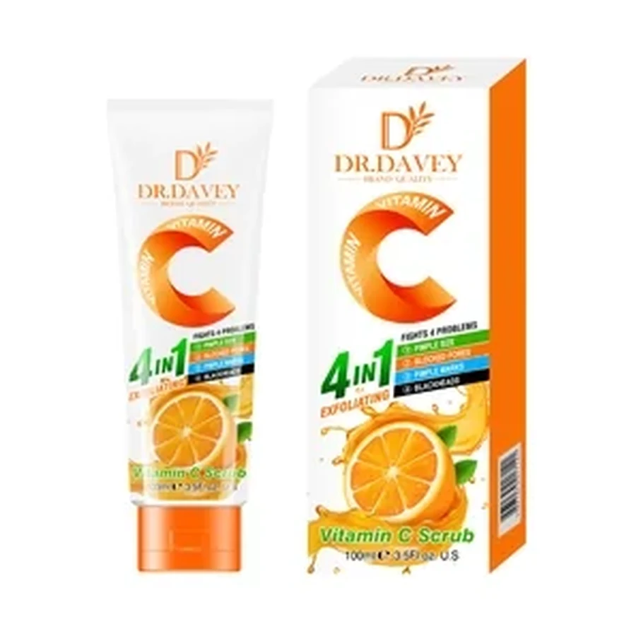 DR.DAVEY VC Vitamin C Scrub Personal Care Product 120 g OEM/ODM Dv-6527 product image for OEM/ODM private label personal care product manufacturing