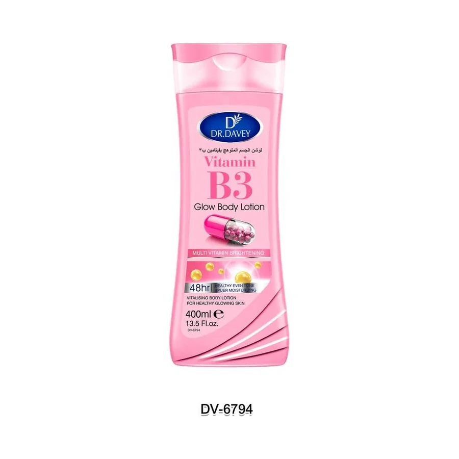DR.DAVEY VITAMIN B3 Body Lotion model DV-6794 product image for OEM/ODM private label body lotion manufacturing