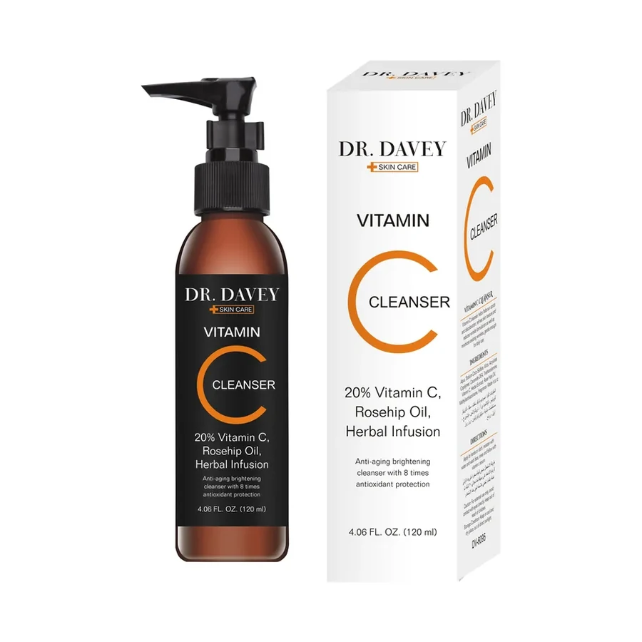 DR.DAVEY Vitamin C Face Cleanser 120 ml product image for OEM/ODM private label skincare manufacturing