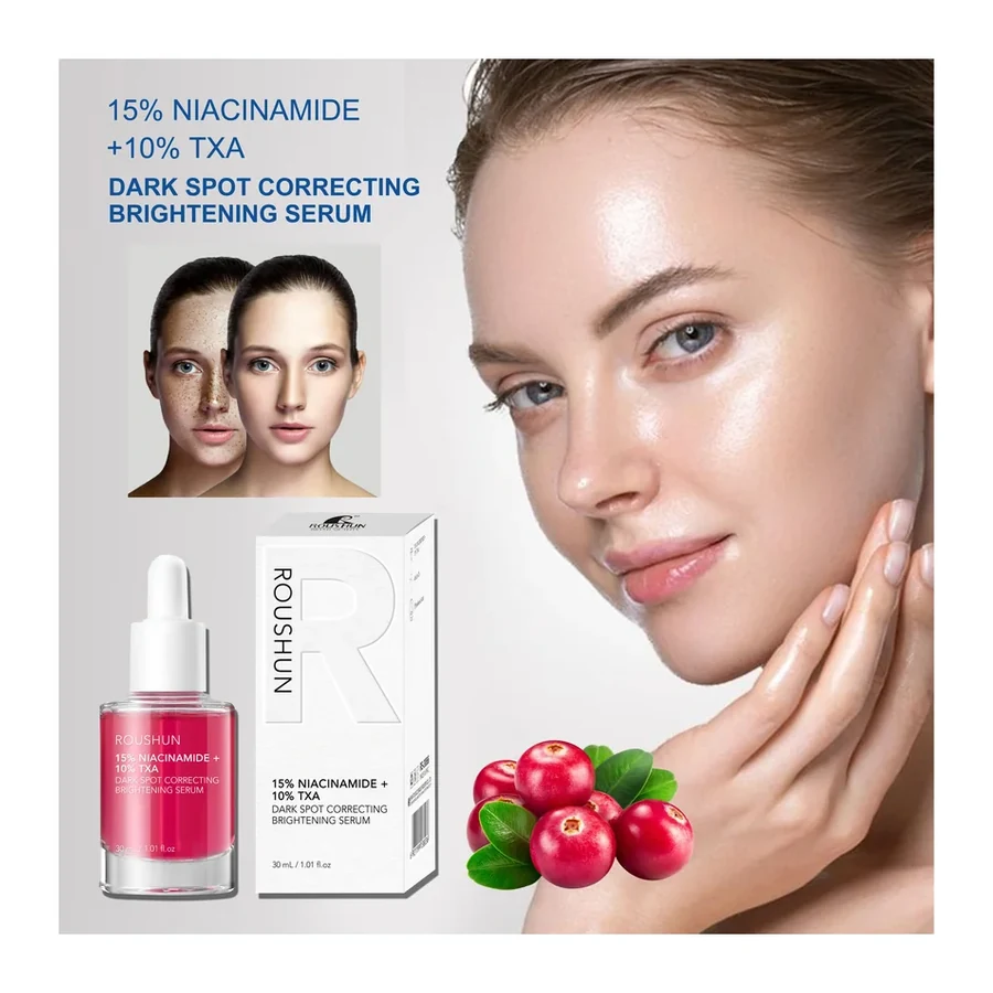 For 15% Niacinamide + 10% TXA Cold Pressed 100% Pure Sweet Scent uneven tone Correcting Brightening Essential Oil 30ml white background product image