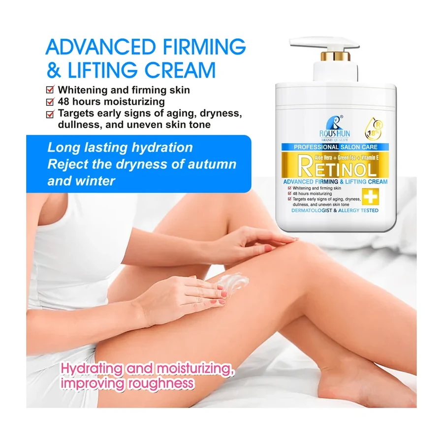 For Retinol Advanced Firming & Lifting Brightening Age Support Body Cream 48H Moisturizing for Autumn & Winter 1000ml white background product image