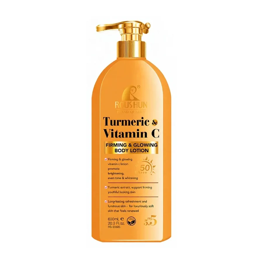 For Vitamin C & Hyaluronic Acid Firming Brightening Moisturizing Softening Body Lotion with Turmeric Extract 60ml white background product image