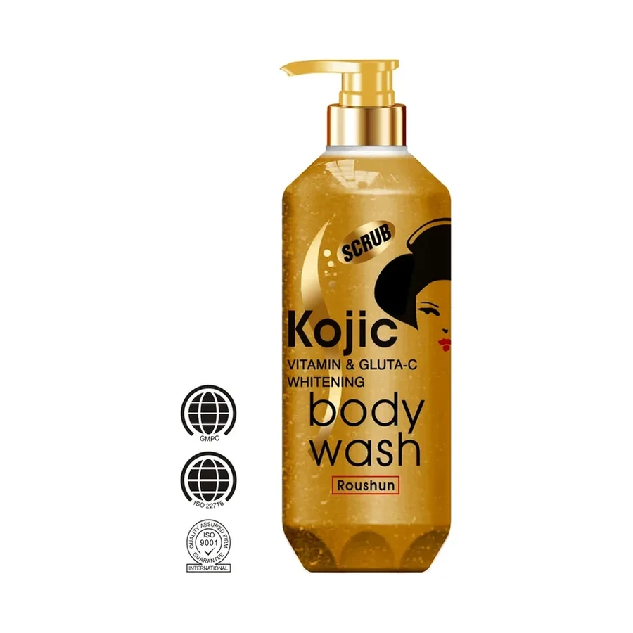 Kojic Vitamin & Gluta C Brightening Shower Gel 1000ml white background product image for OEM/ODM private label shower gel manufacturing