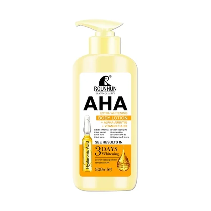 ROUSHUN AHA Body Lotion 500 ml OEM/ODM Rs-30944 product image for OEM/ODM private label body lotion manufacturing