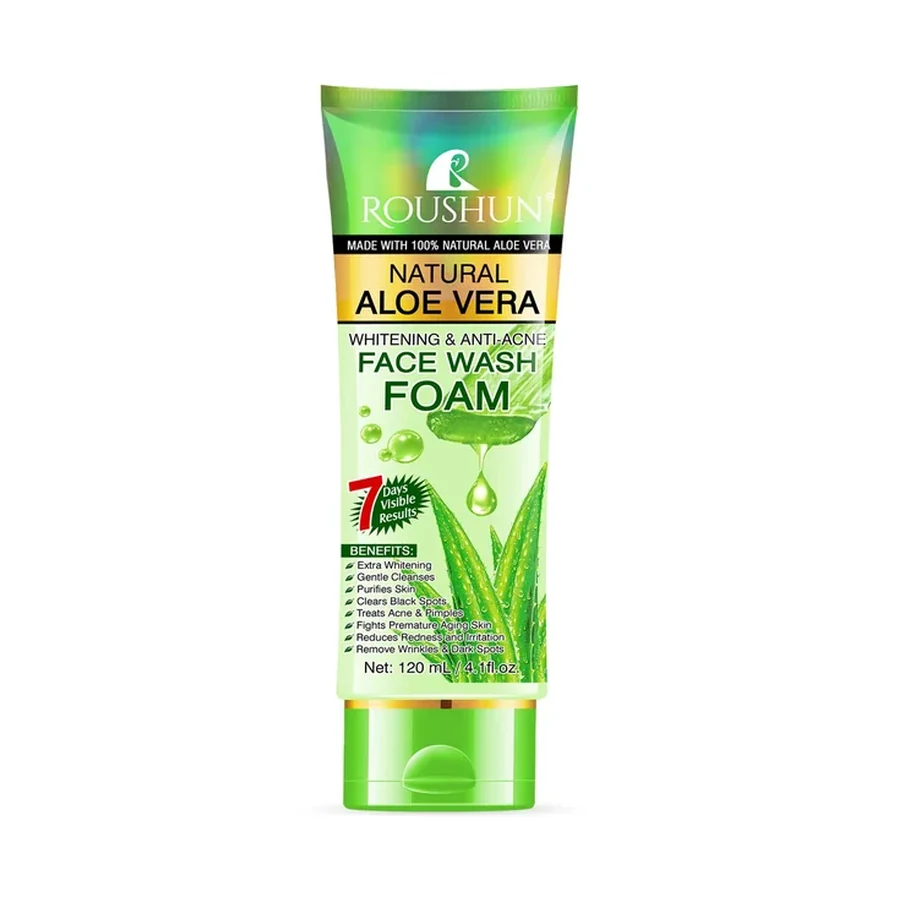 رغوة غسول الوجه بالصبار منتج العناية الشخصية ROUSHUN 120 ml OEM/ODM Rs-30697