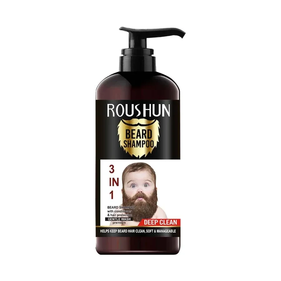 ROUSHUN Beard Shampoo 300 ml OEM/ODM Rs-30129 product image for OEM/ODM private label shampoo manufacturing