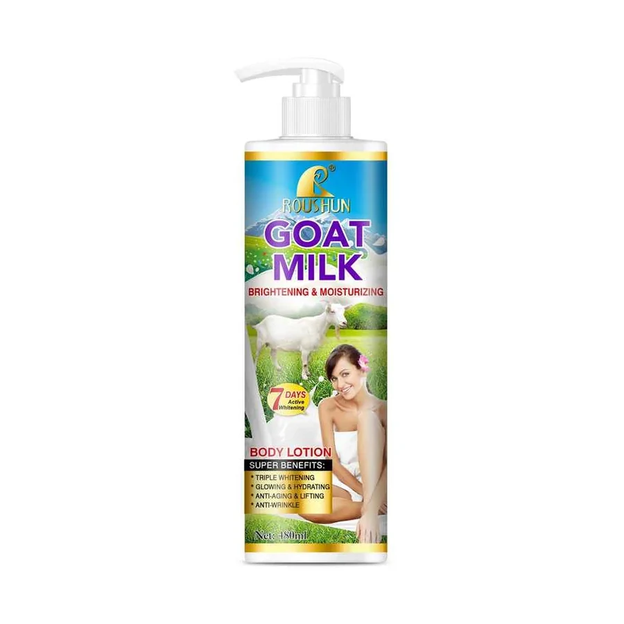 ROUSHUN Goat Milk Body Lotion model RS-30761 product image for OEM/ODM private label body lotion manufacturing