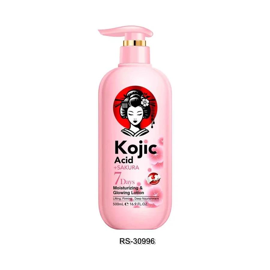 ROUSHUN Kojic Sakura Glowing Body Lotion And Body Lotion model RS-30996 product image for OEM/ODM private label body lotion manufacturing