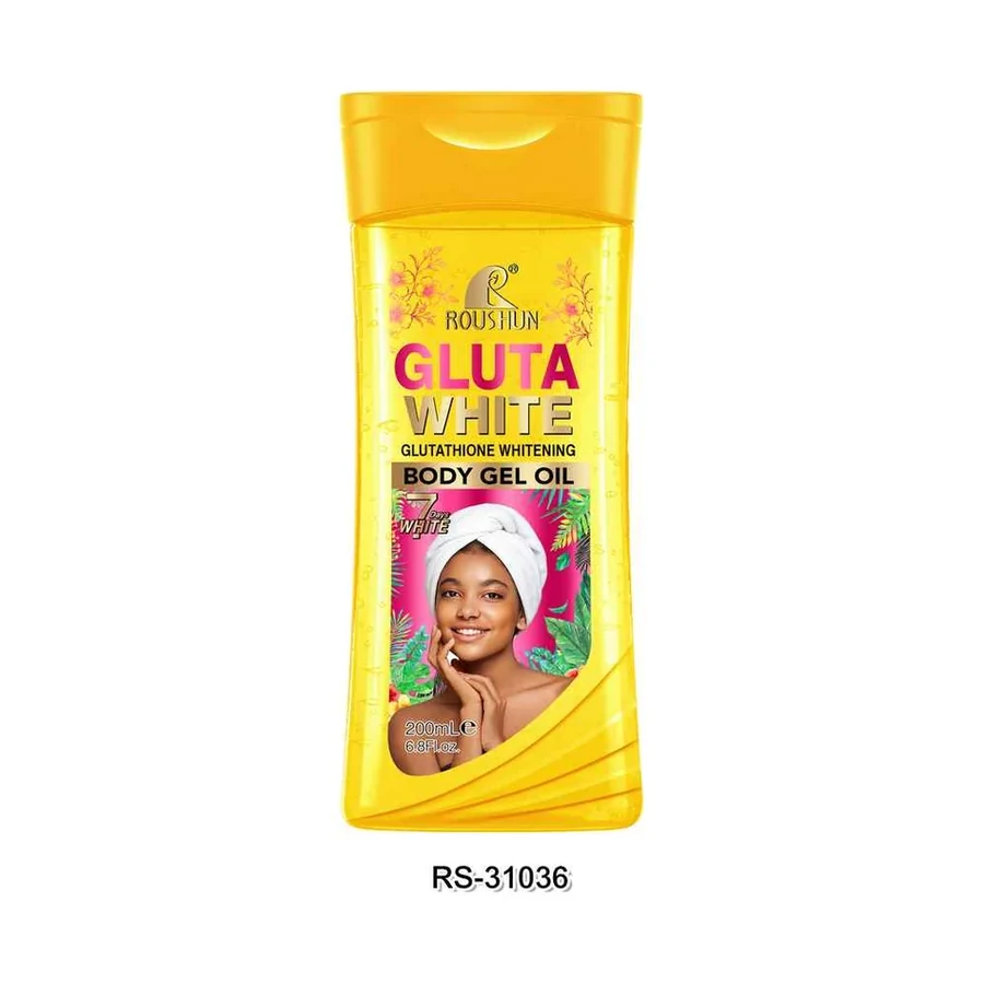ROUSHUN GLUTA WHITE Body Gel Oil model RS-31036 product image for OEM/ODM private label body oil manufacturing