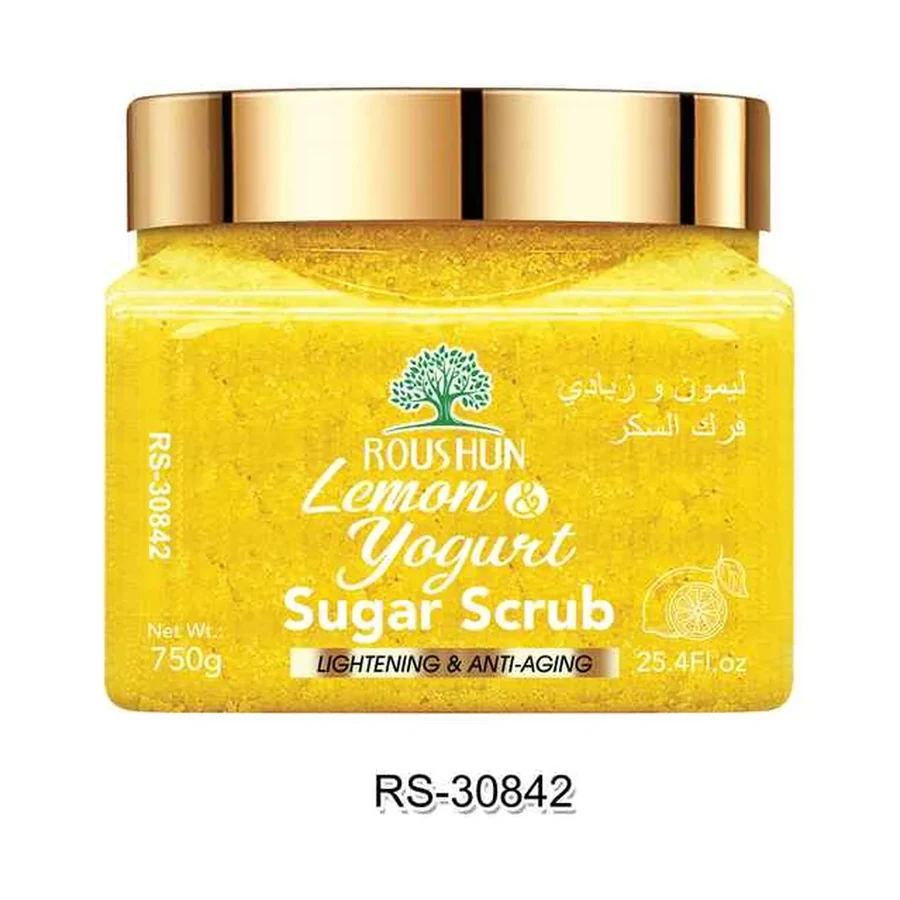 ROUSHUN Lemon Sugar Scrub model RS-30842 product image for OEM/ODM private label body scrub manufacturing
