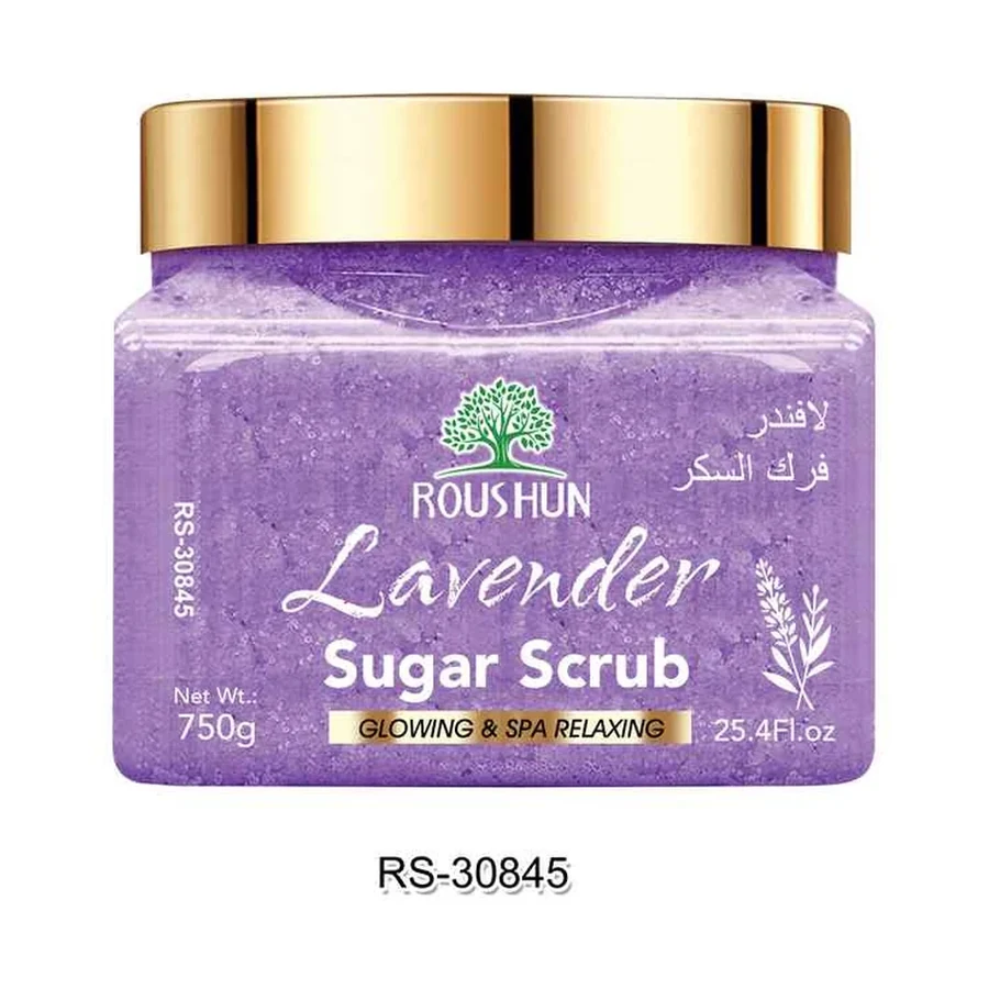 ROUSHUN Lavender Sugar Scrub model RS-30845 product image for OEM/ODM private label body scrub manufacturing