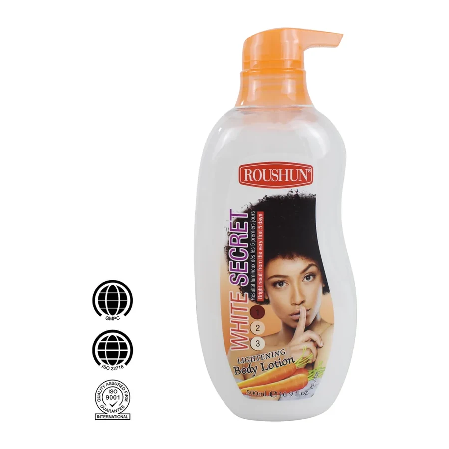 ROUSHUN brightening Secret Brightening Body Lotion, Tender brightening & Moisturize 500ml white background product image for OEM/ODM