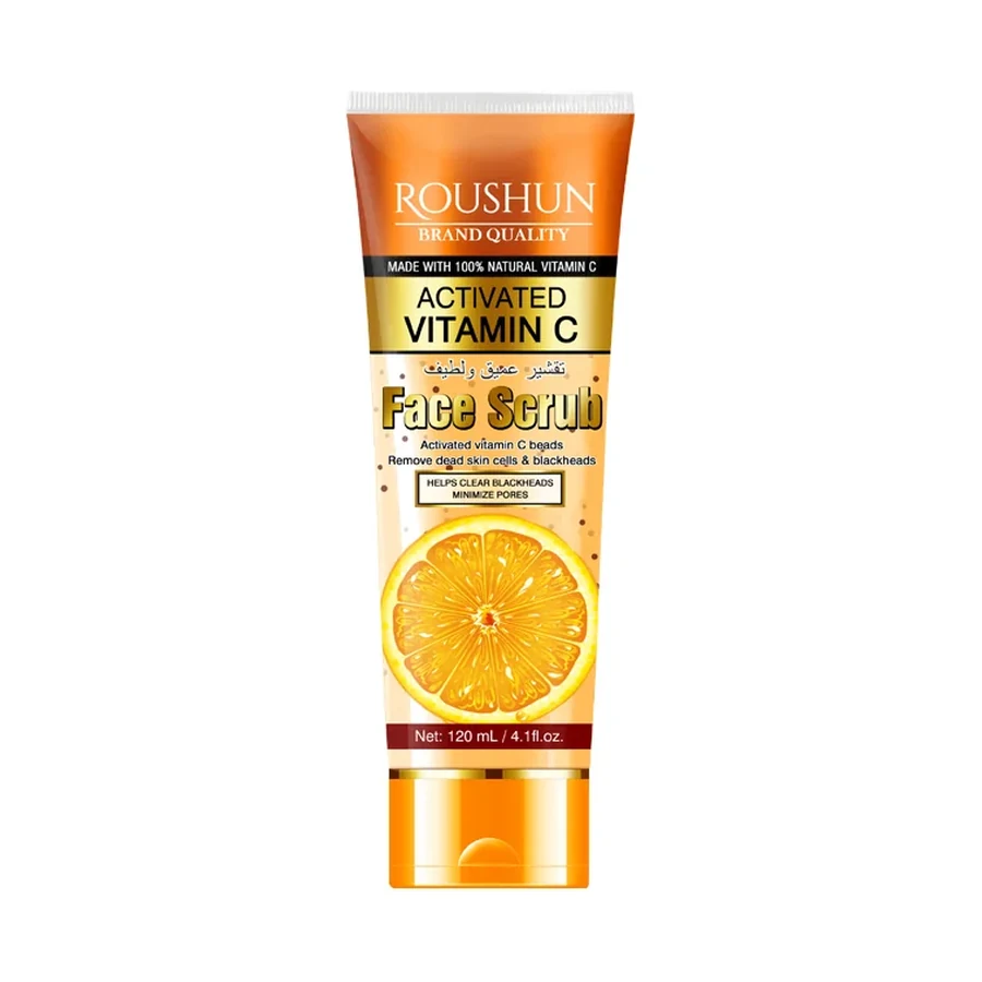 ROUSHUN C Vitamin C Face Scrub Personal Care Product 120 ml OEM/ODM Rs-30315 product image for OEM/ODM private label personal care product manufacturing