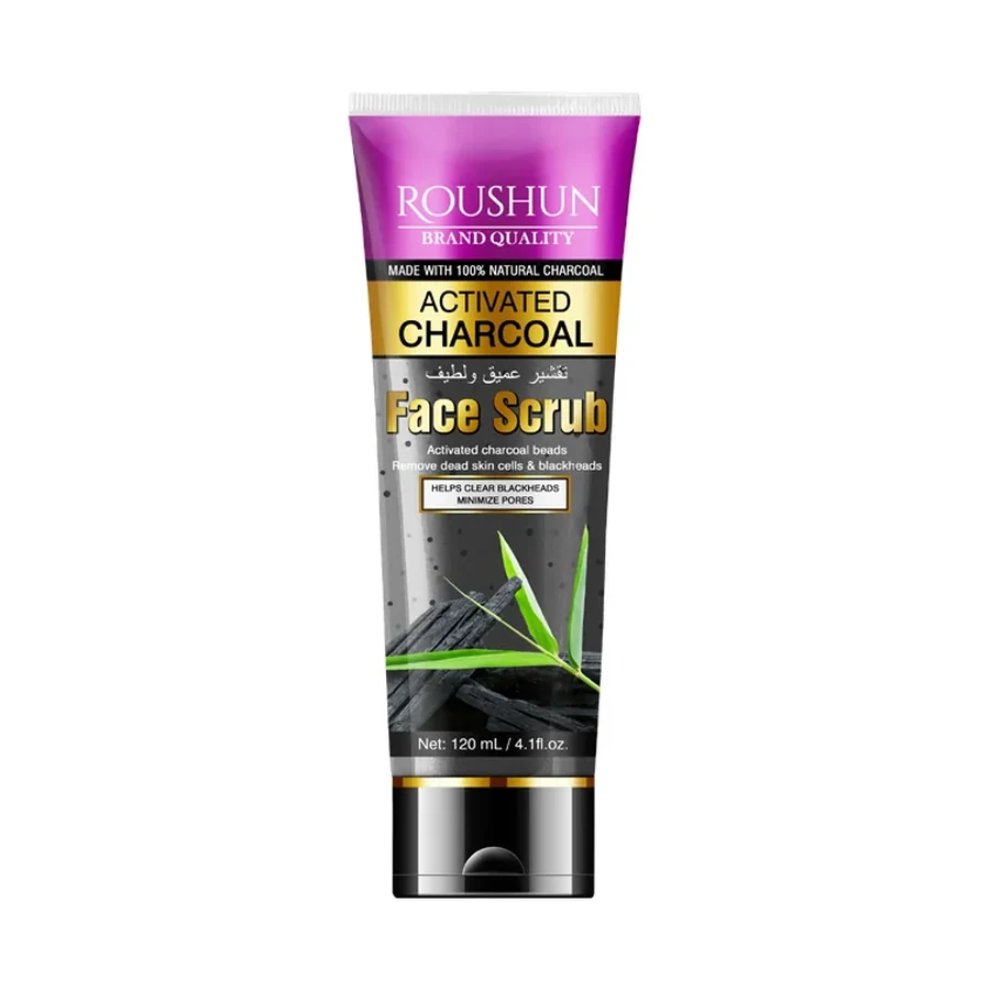 ROUSHUN Charcoal Face Scrub Personal Care Product 120 ml OEM/ODM Rs-30313 product image for OEM/ODM private label personal care product manufacturing
